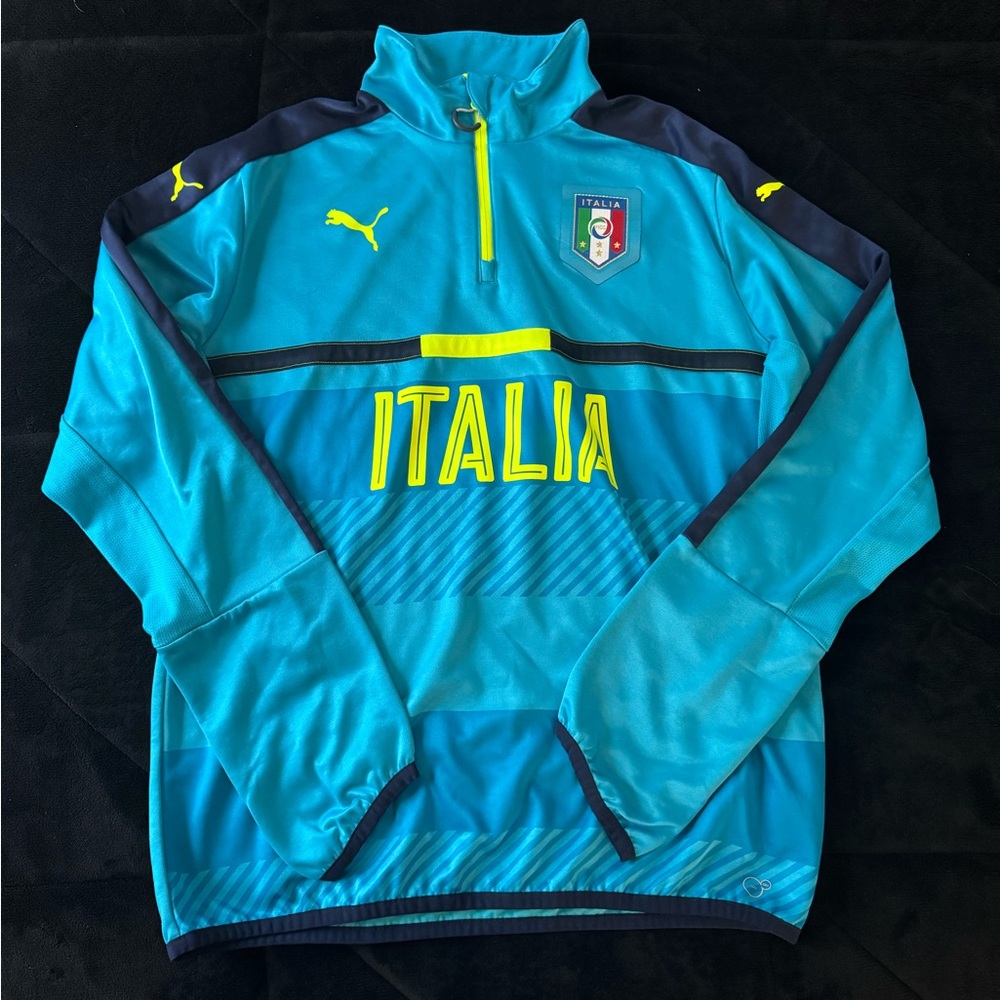 Men’s puma Italy soccer quarter zip